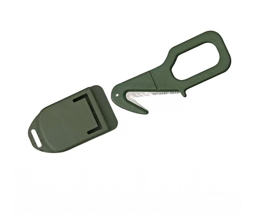 erplain_file_id:1572646 - Outil D’urgence Coupe Sangle Fox Rescue. NATO Green