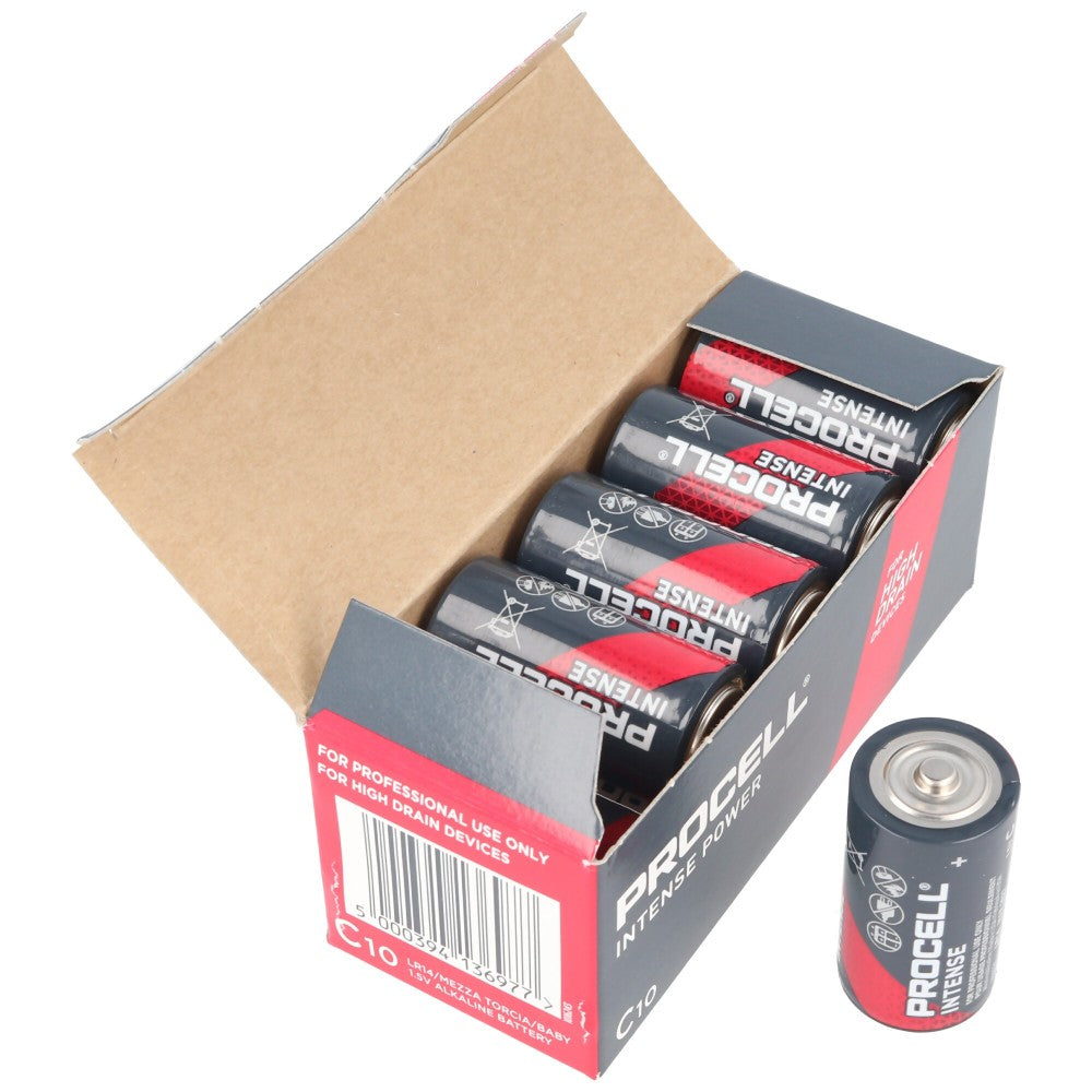 erplain_file_id:1572726 - Pile alcaline C/LR14-1,5V DURACELL PROCELL INTENSE. Boite de 10