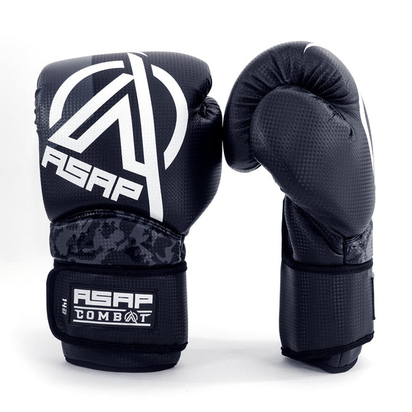 Gants de boxe Attack ASAP Combat noir — entrainement MMA boxe sport de combat — ASAP France