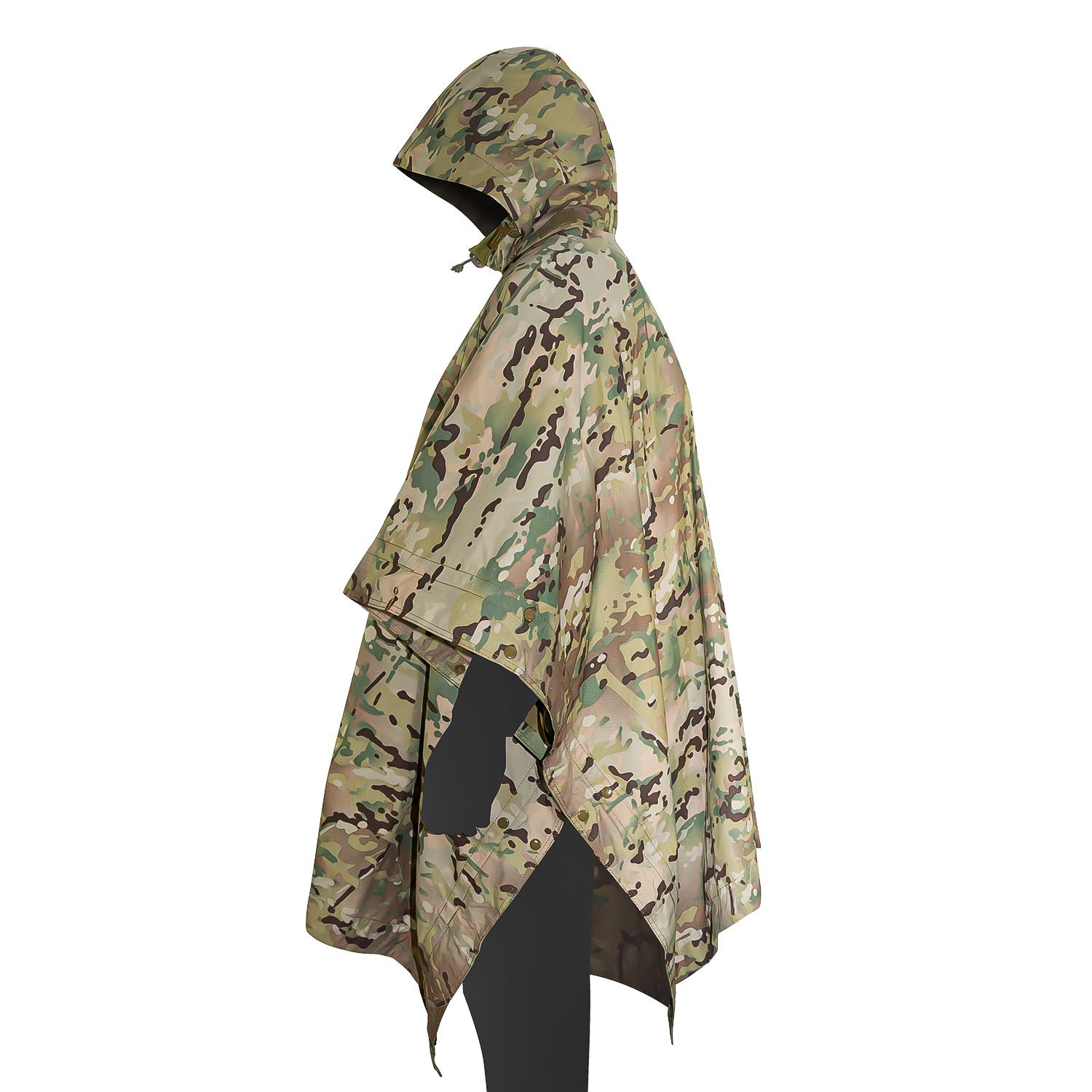 Poncho de Survie Militaire Multifonctions ASAP - Camo Terrain